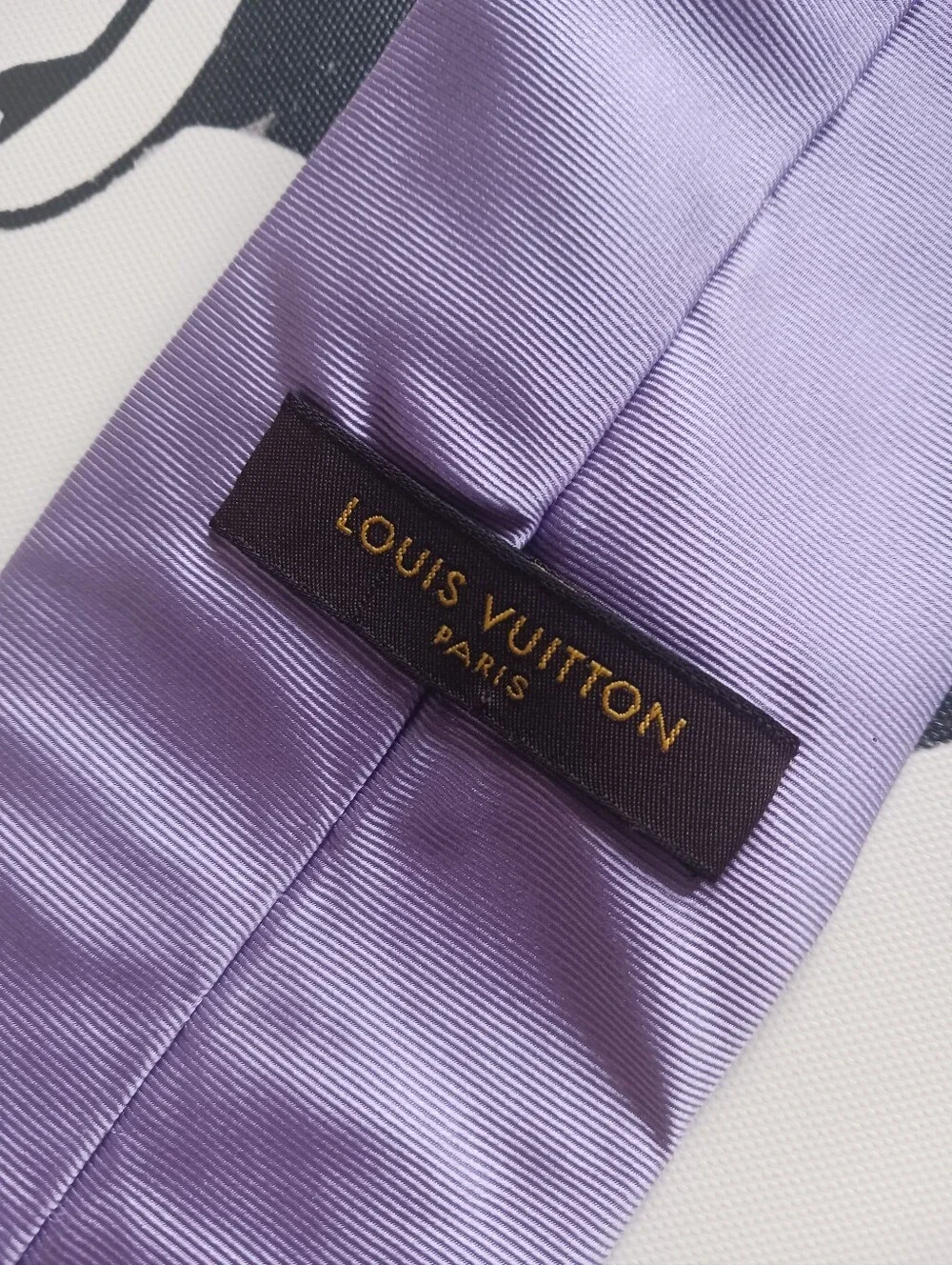 Louis Vuotton Purple/lilac Silk Tie, 4